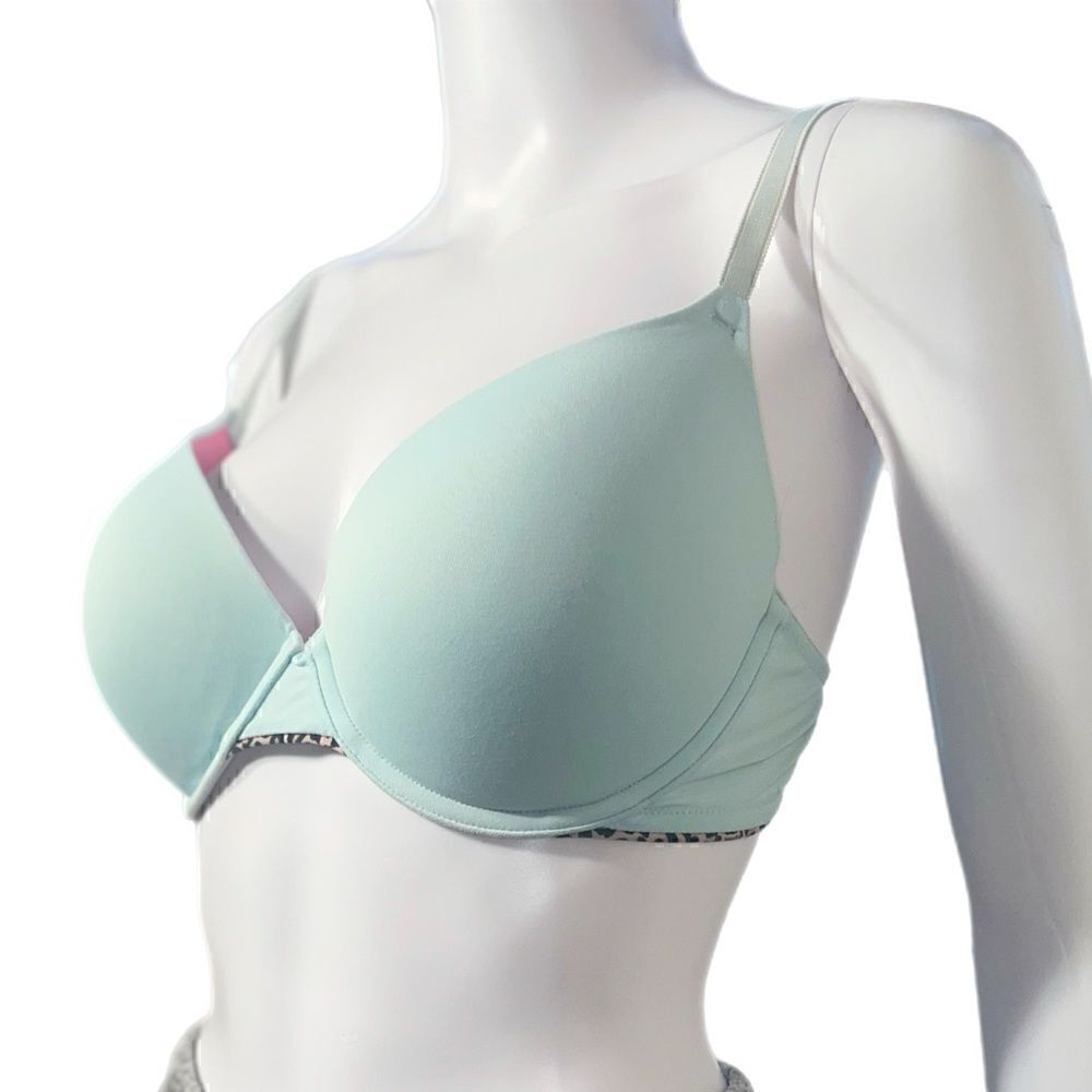 VS PINK Wear Everywhere Light Blue Push-Up Bra
